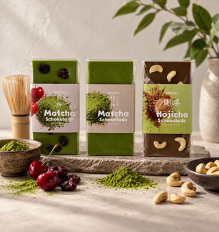Matcha- & Hojicha-Schokolade