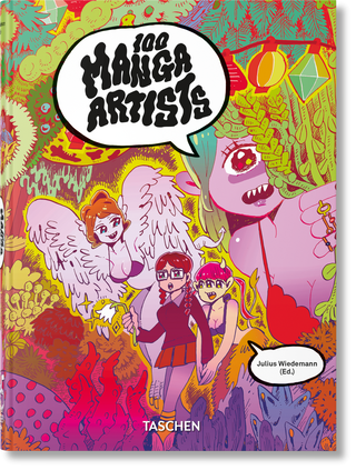 Cover des Buches „100 Manga Artists“ mit farbenfroher Manga-Illustration