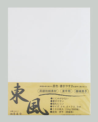 Reispapier 100 Bogen für japanische Kalligraphie und Sumi-e im Format 24,2 x 33,3 cm