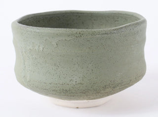 Chawan Heion Matchaschale mit ruhiger, grünlich-grauer Glasur