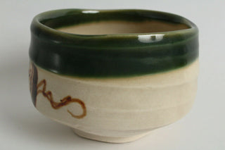 Chawan Nagare Draufsicht Matchaschale mit ruhiger Innenfläche