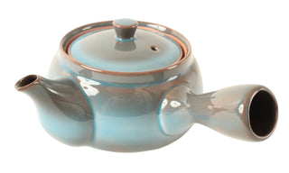 Kyusu Shinju – japanische Teekanne mit Seitengriff in sanftem Blau