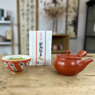 Kyusu „Hono“ klein – Orange Teekanne aus Tokoname