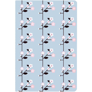 Paper Poetry Notebooks Cherry Blossoms A5 Orange-Blue 2 Pack