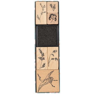 Paper Poetry Stempelset Jardin Japonais Kranich 7-teilig
