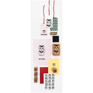 Paper Poetry Stempelset Jardin Japonais Winkekatze 7-teilig