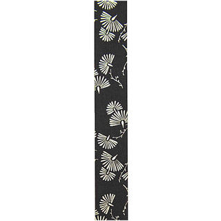 Washi Tape Farnblätter Muster schwarz gold dekoratives Klebeband Streifen
