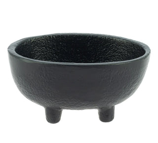 Dhruva Räucherstäbchenhalter aus schwarzem Gusseisen, Seitenansicht