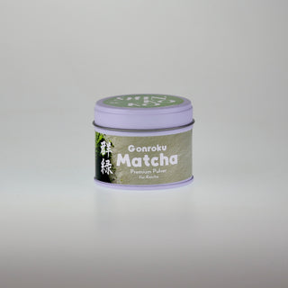 Matcha Gunroku 30g in weißer Dose vor weißem Hintergrund