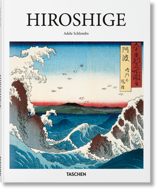 Hiroshige Buch Cover japanischer Holzschnitt Wellenlandschaft Ukiyo-e